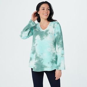LOGO Lounge Cotton Tie-Dyed Sweatshirt